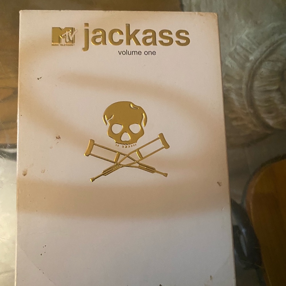 MTV Jackass Volume One with Gold Skull Design